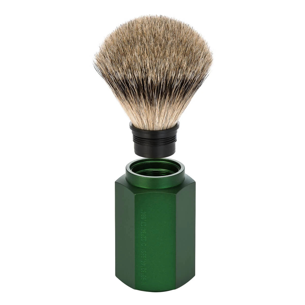 Mark Braun Silvertip Badger Rakborste, 21 mm, Hexagon, Aluminiumskog