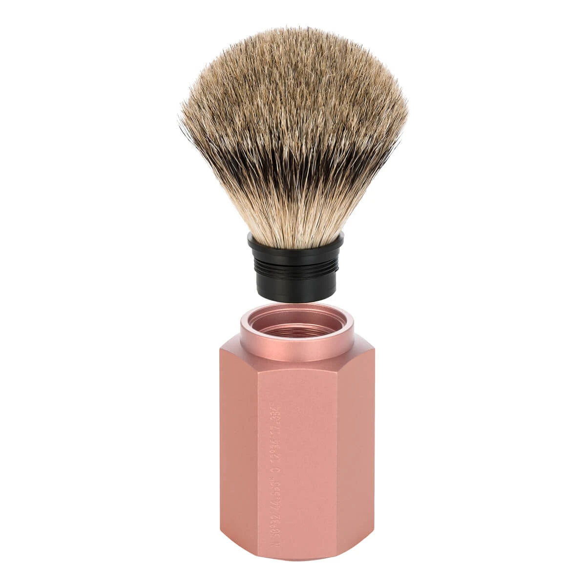 Mark Braun Silvertip Badger Rakborste, 21 mm, Hexagon, Aluminium Sunrise