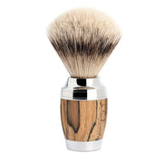 Silvertip rakborste, 21 mm, Stylo, Spalted Beech