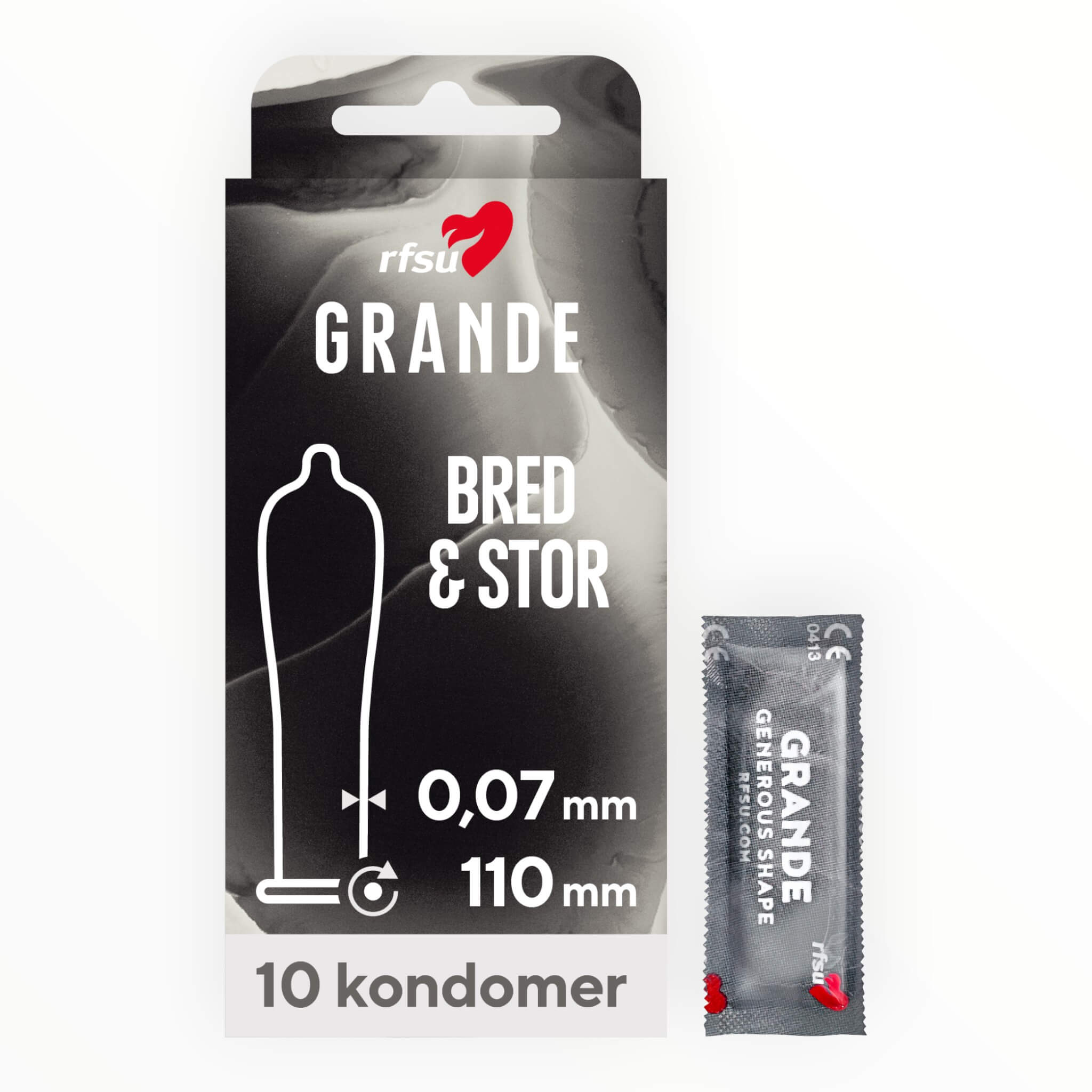 Grande-kondomer, 10 st.