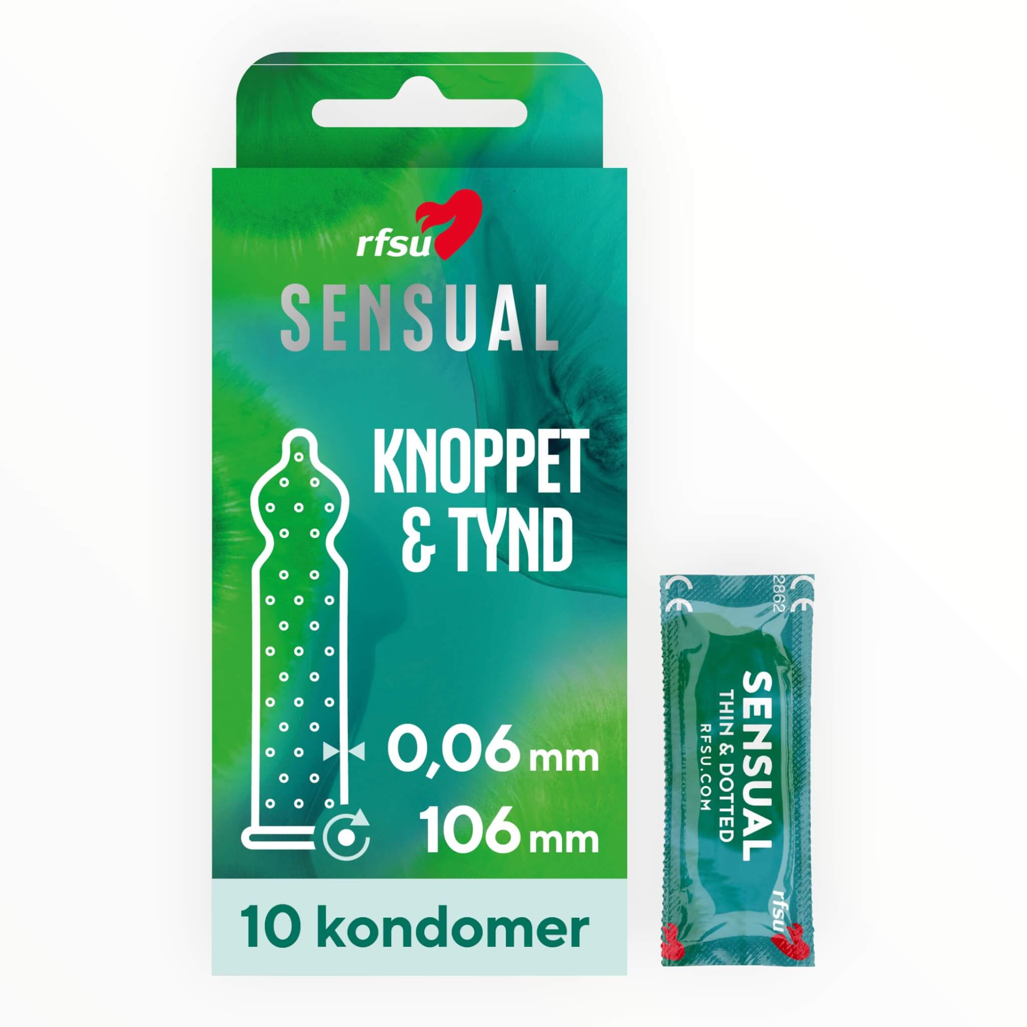 Sensual-kondomer, 10 st.