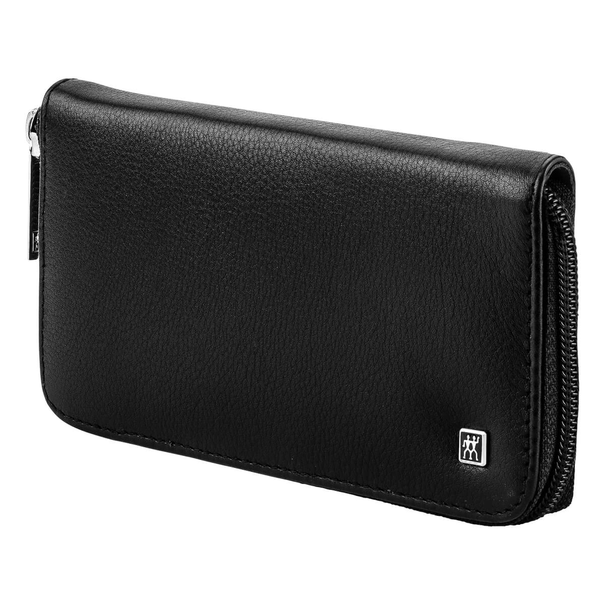 Manikyrset, 6 delar, Svart läder