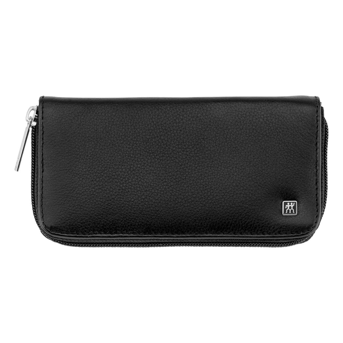 Manikyrset, 6 delar, Svart läder