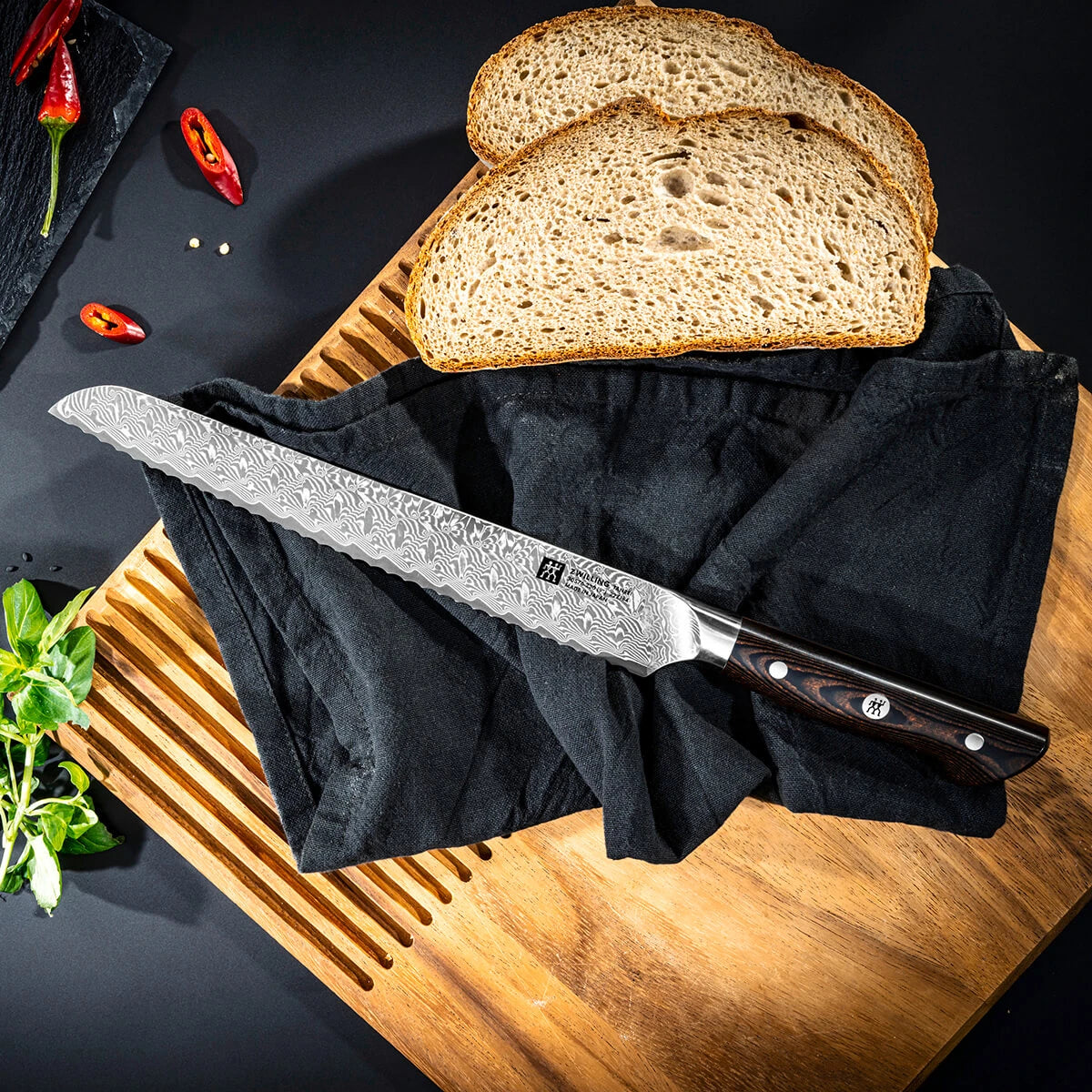 Zwilling Tanrei Brödkniv 23 cm, Micarta