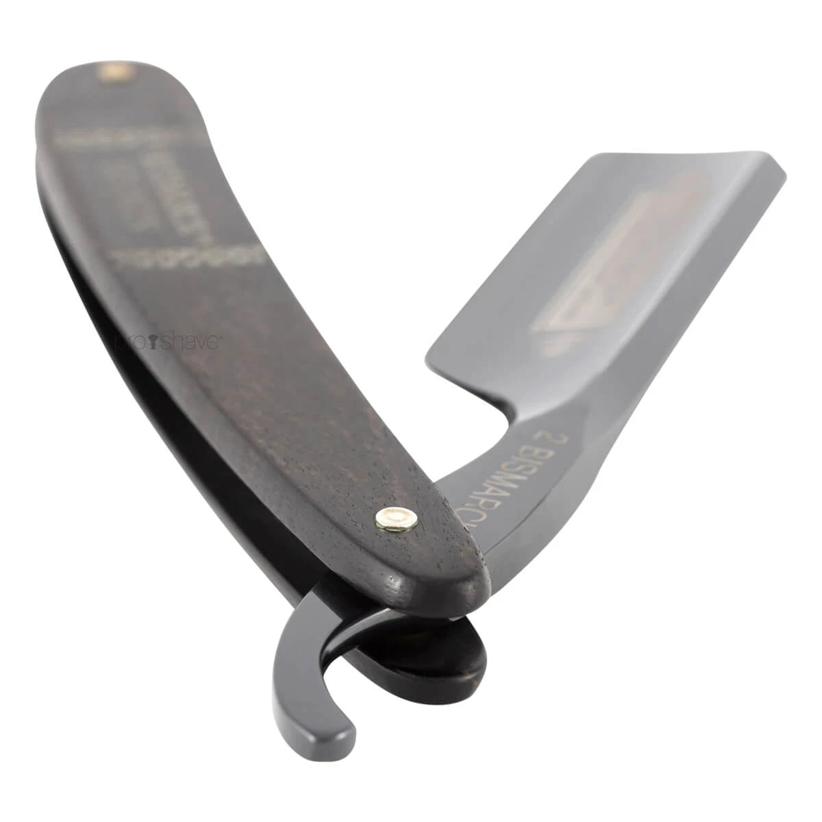 Rakkniv 6/8, rund nos, Bismarck, svart & ebenholts