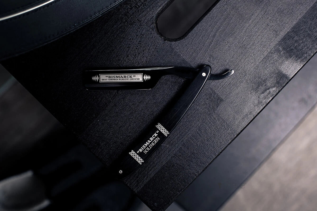 Rakkniv 6/8, rund nos, Bismarck, svart & ebenholts