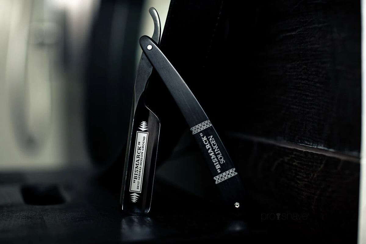 Rakkniv 6/8, rund nos, Bismarck, svart & ebenholts