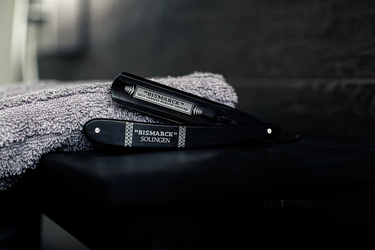 Rakkniv 6/8, rund nos, Bismarck, svart & ebenholts