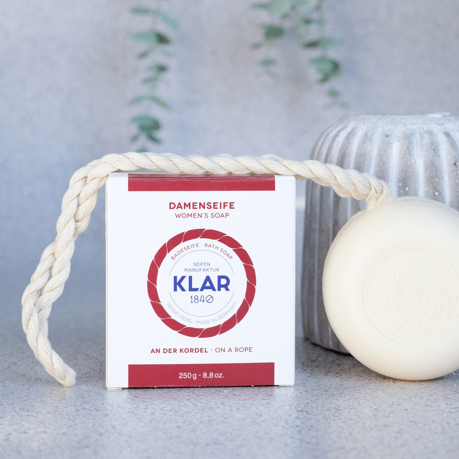 Badtvål för kvinnor, På snöre, 250 gr.