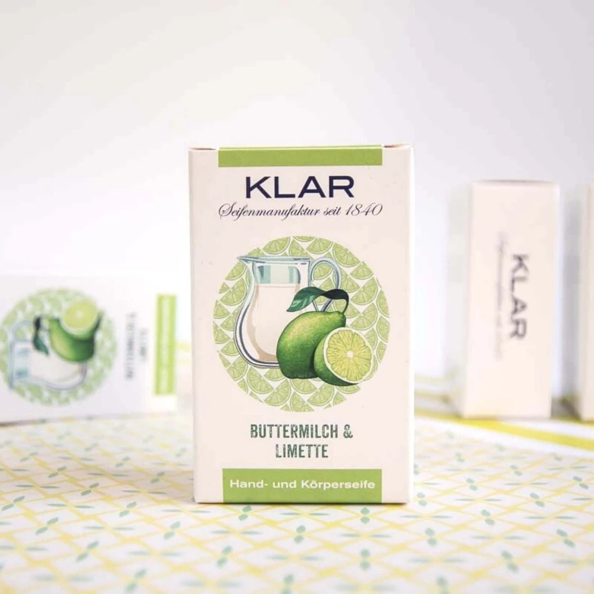 Tvål, Kärnmjölk & Lime, 100 gr.