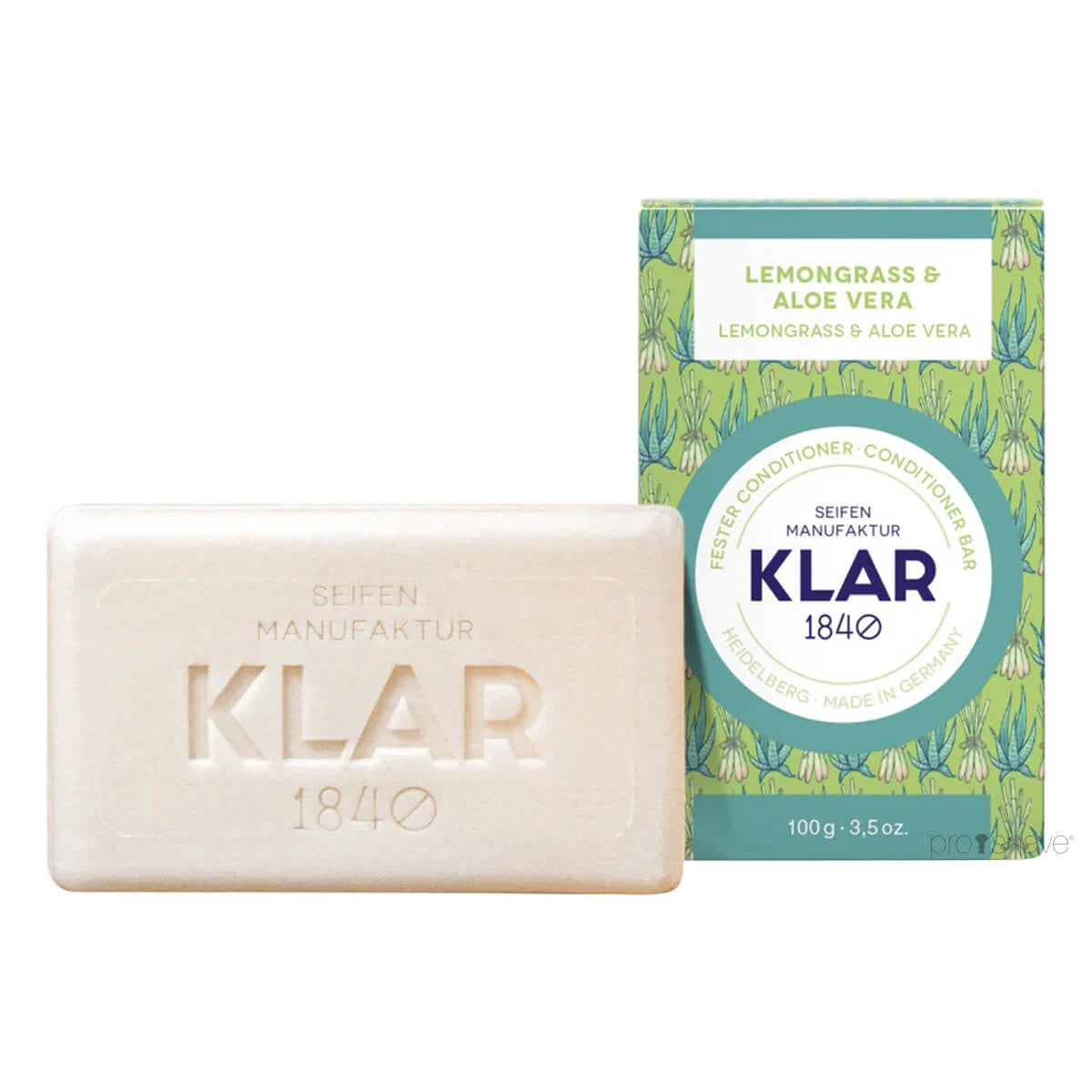 Conditioner Bar, Citrongräs & Aloe Vera, 100 gr.