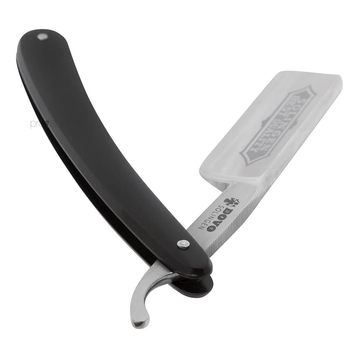 Rakkniv 6/8, rund nos, bästa kvalitet, svart