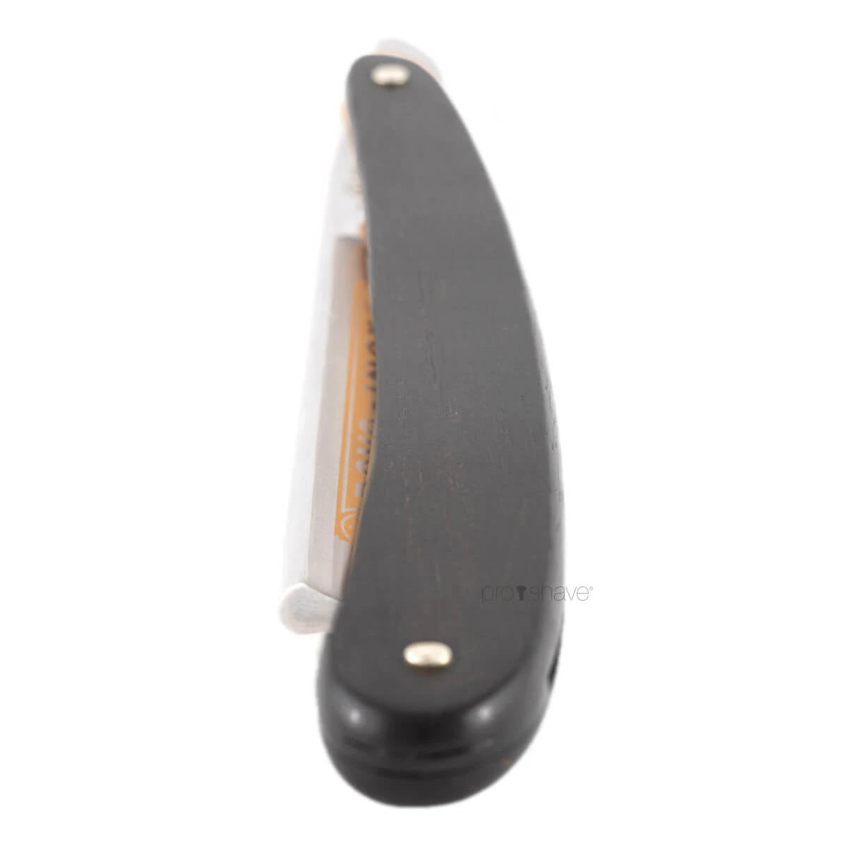 Rakkniv 5/8, rund nos, INOX, Ebenholts