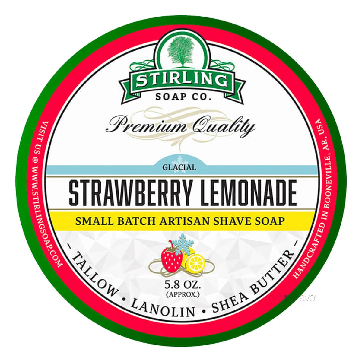 Raktvål, Glacial - Strawberry Lemonade, 170 ml.