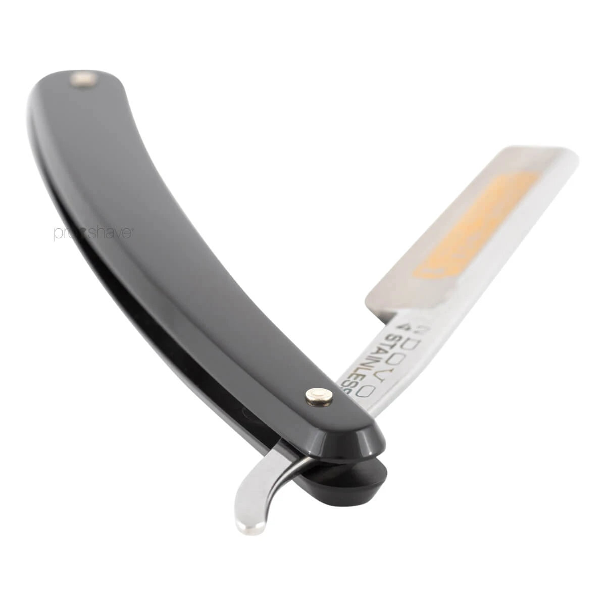 Rakkniv 3/8, fransk näsa, INOX, Svart