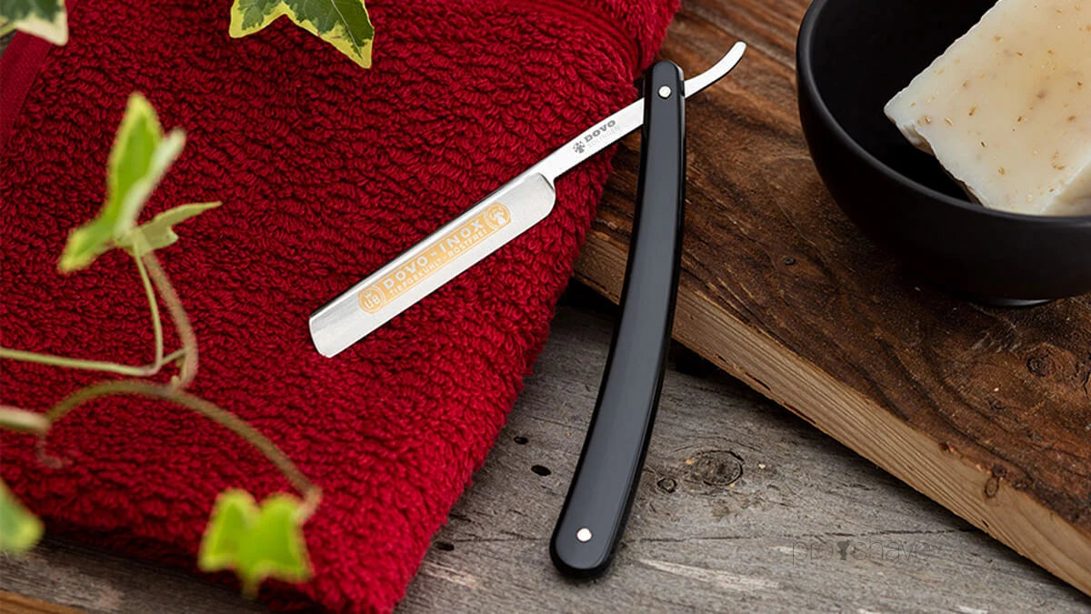 Rakkniv 3/8, fransk näsa, INOX, Svart