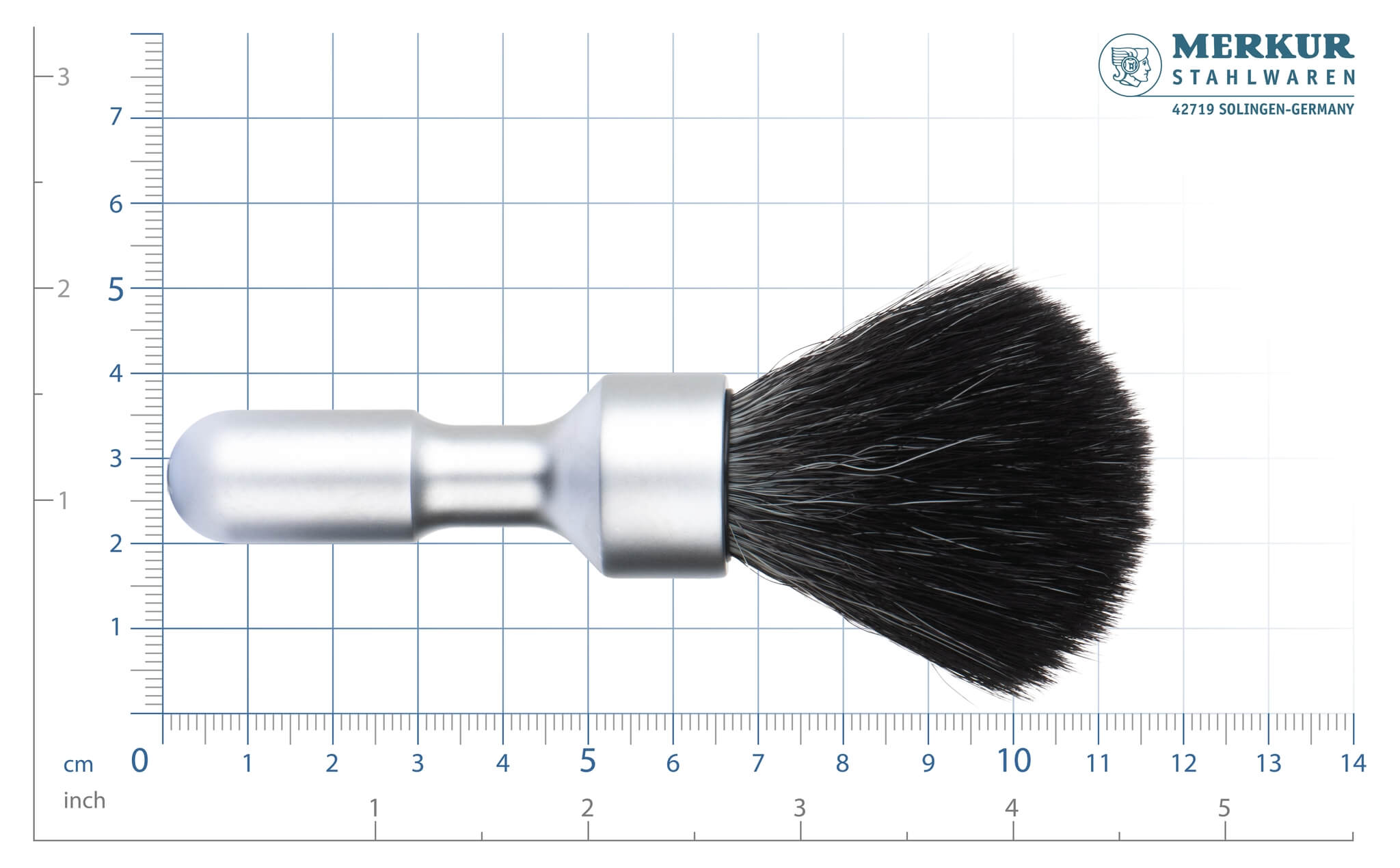 Futur Rakborste, svart fiber, matt
