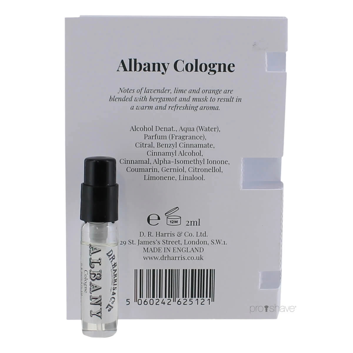 Albany Cologne, Prover, 2 ml.