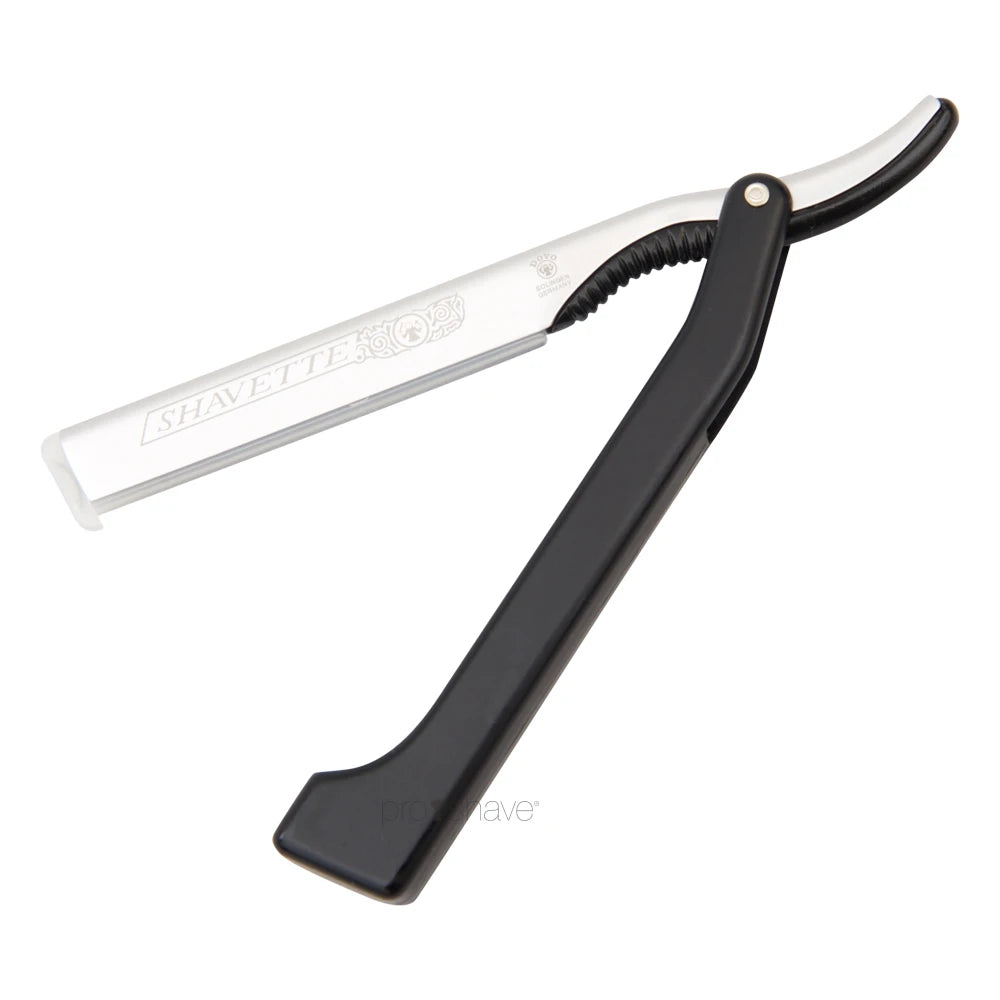 Shavette, aluminium, svart