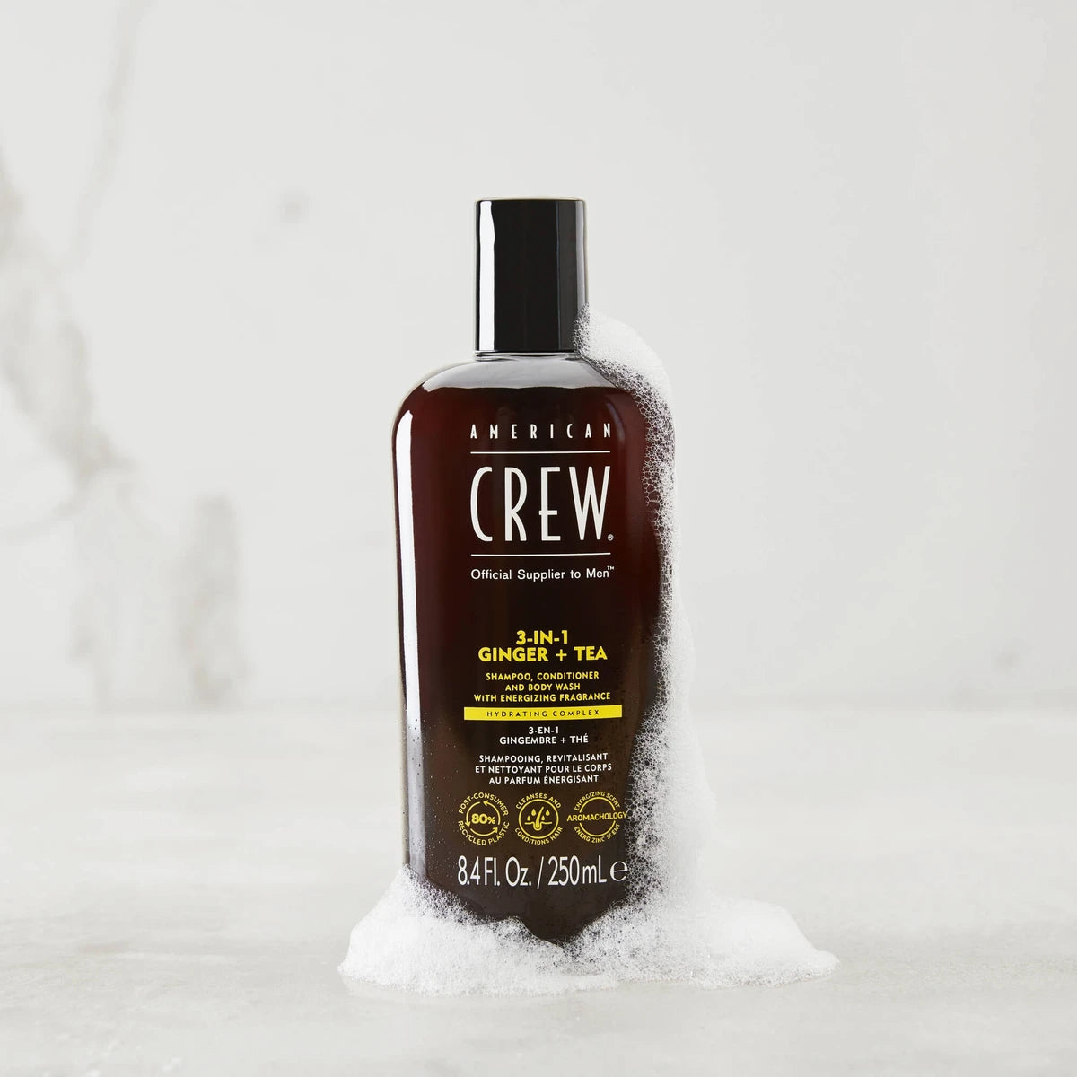 3-in-1 Ginger + Tea Hair & Body Schampo, 450 ml.