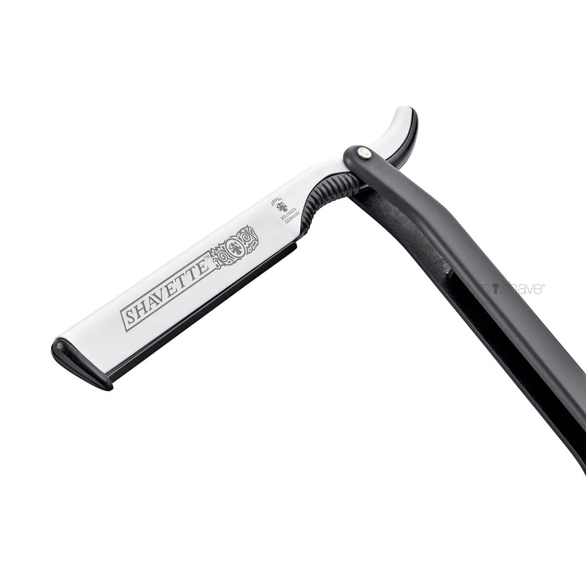 Shavette, aluminium, svart