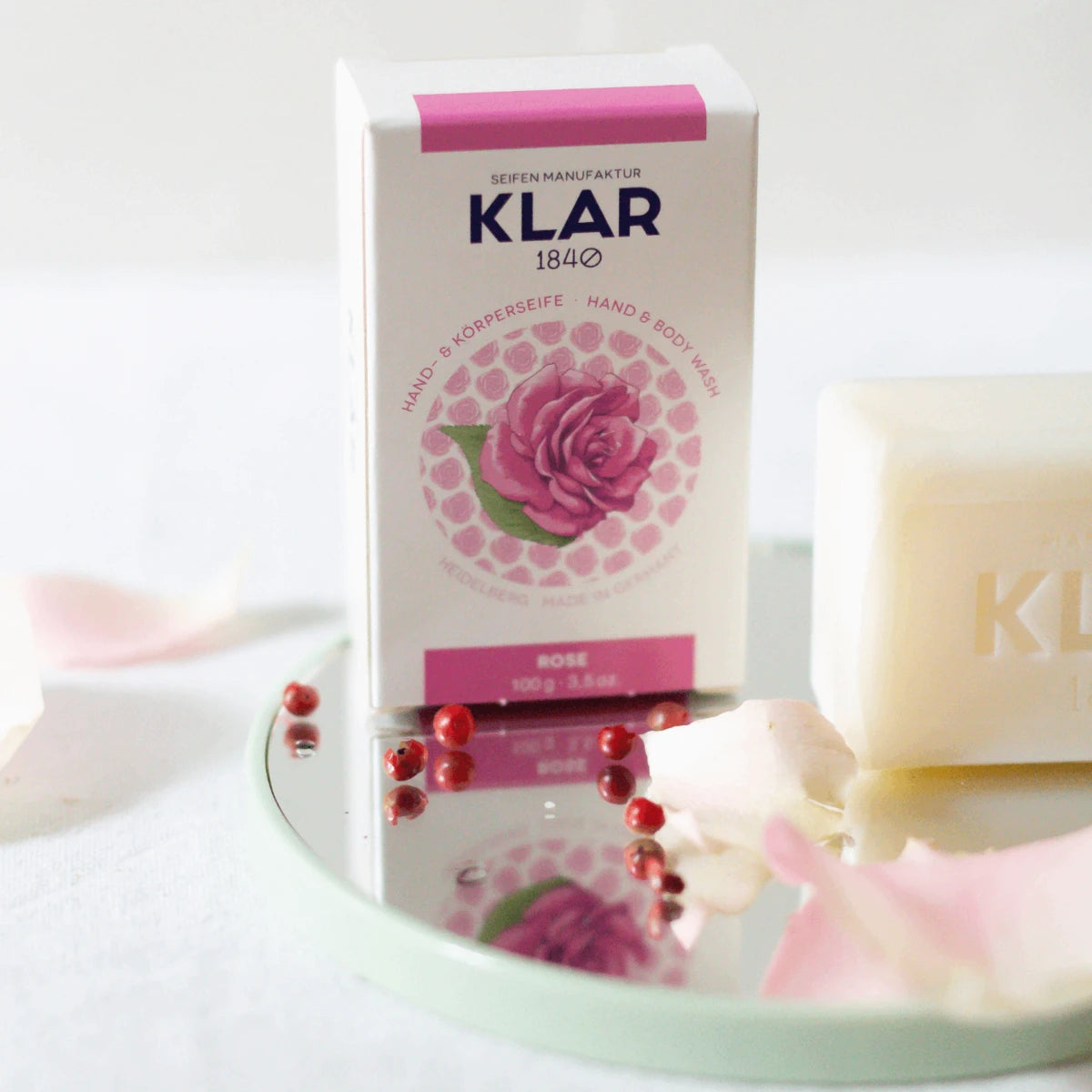 Tvål, ros, 100 gr.