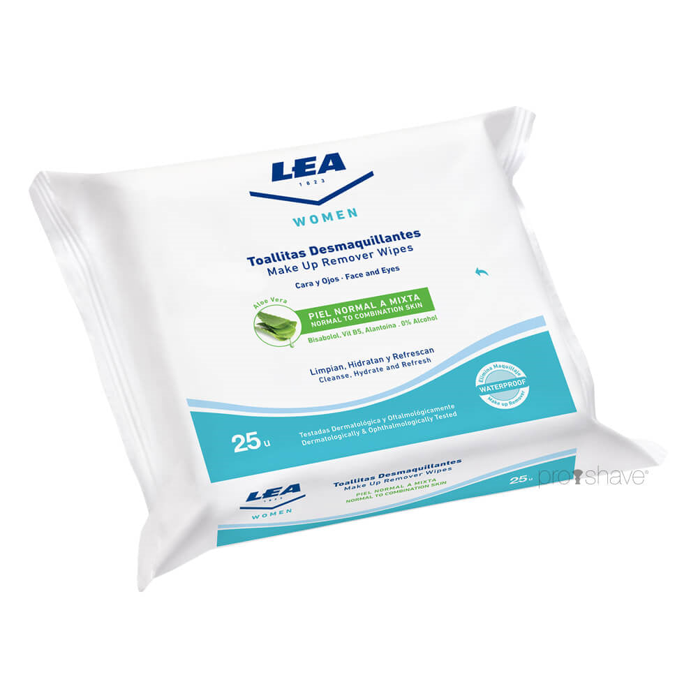 Make Up Remover Wipes Aloe Vera, Normal till kombinerad hud, 25 st.