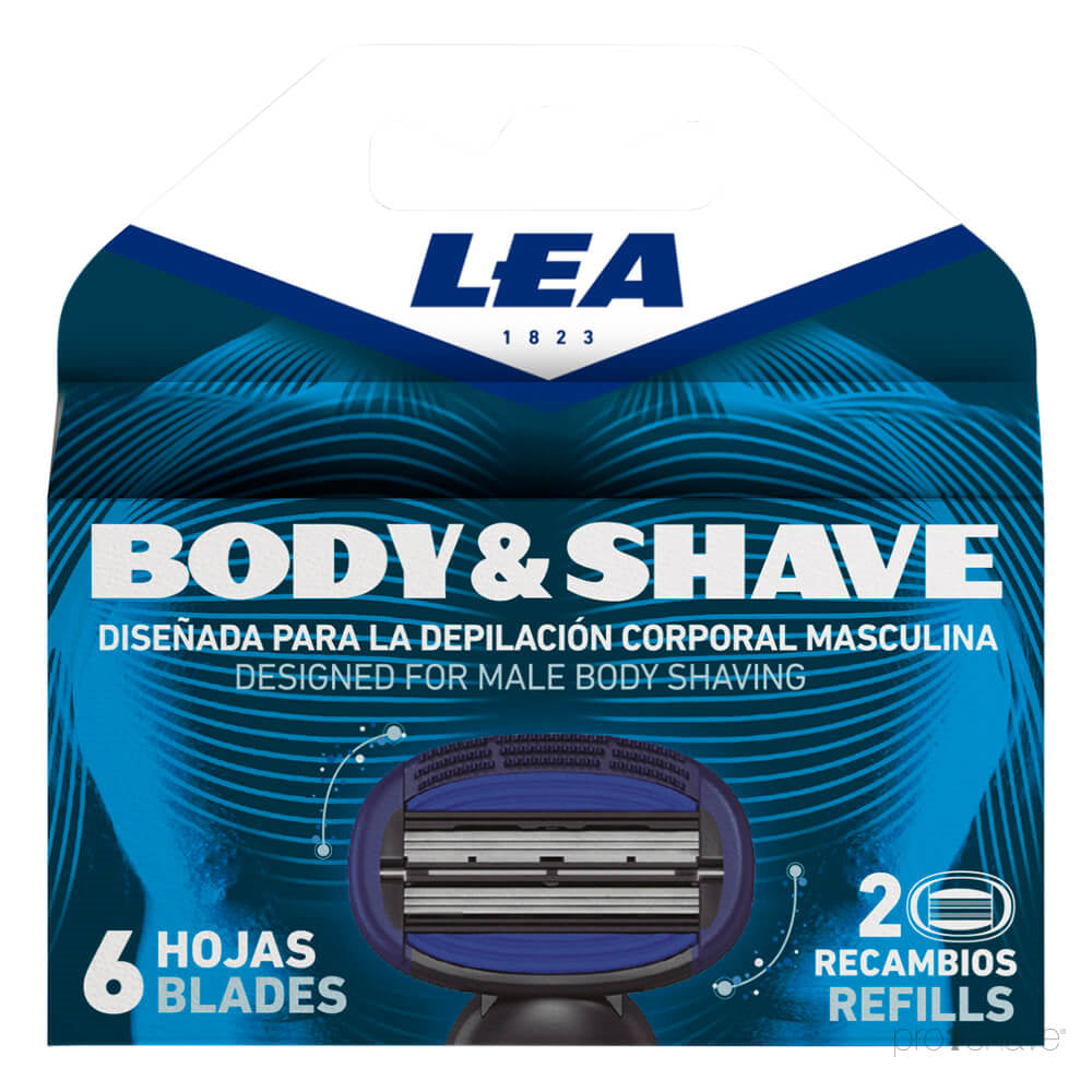 Body & Shave, Patron med 2 refill Rakblad (3+3 blad)