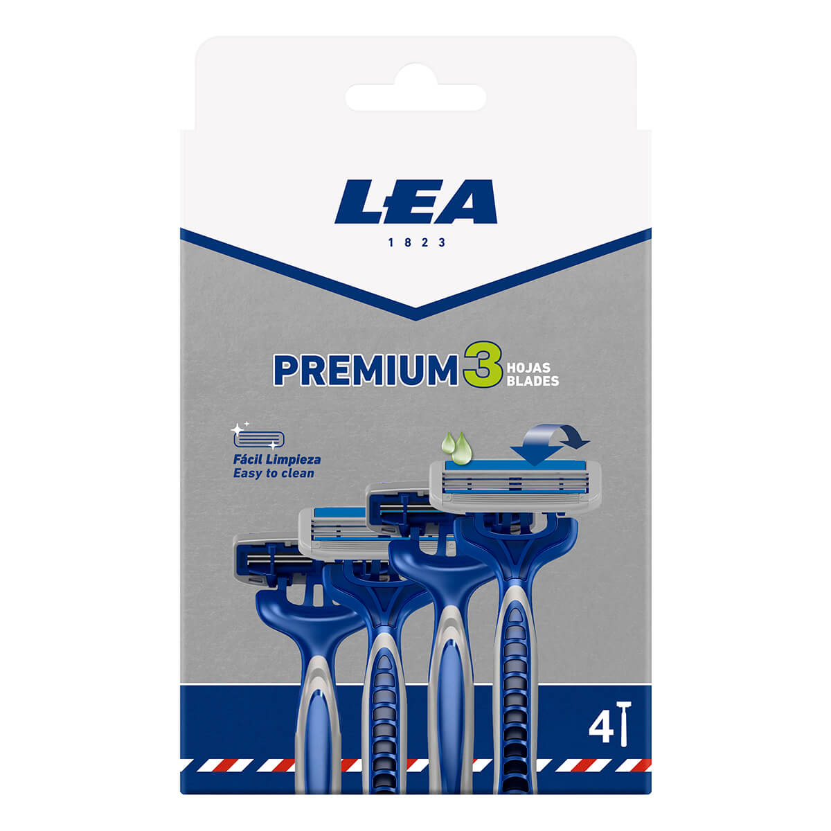 Engångshyvel, Premium 3, flexibelt huvud, 4 st.