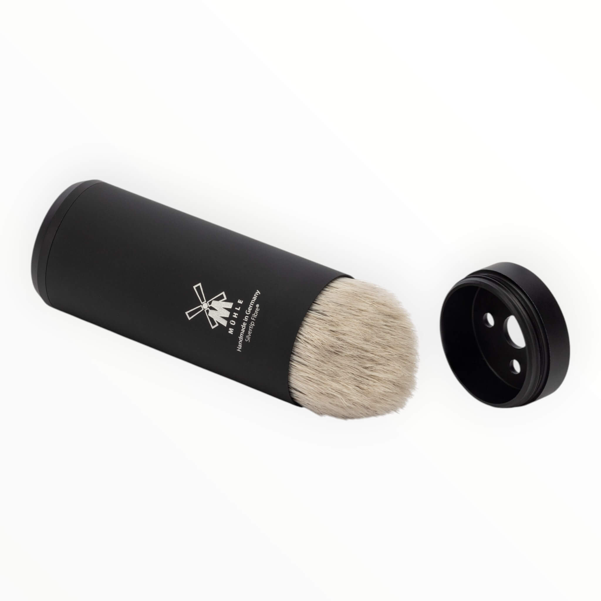 Reseborste Silvertip Fibre®, 21 mm, Matt svart