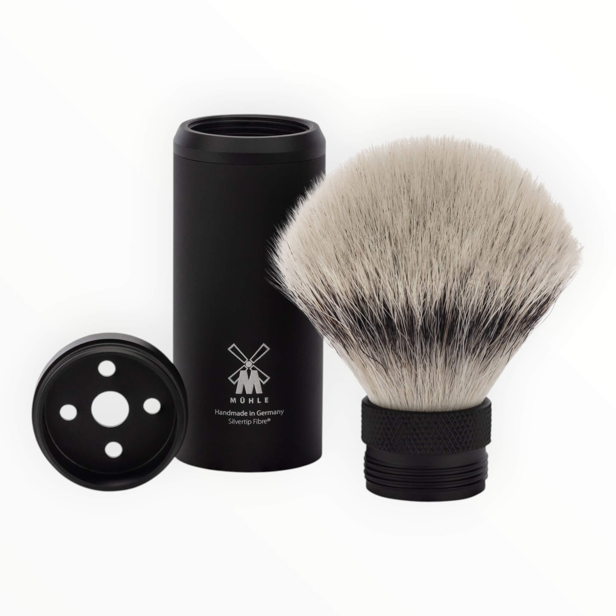 Reseborste Silvertip Fibre®, 21 mm, Matt svart
