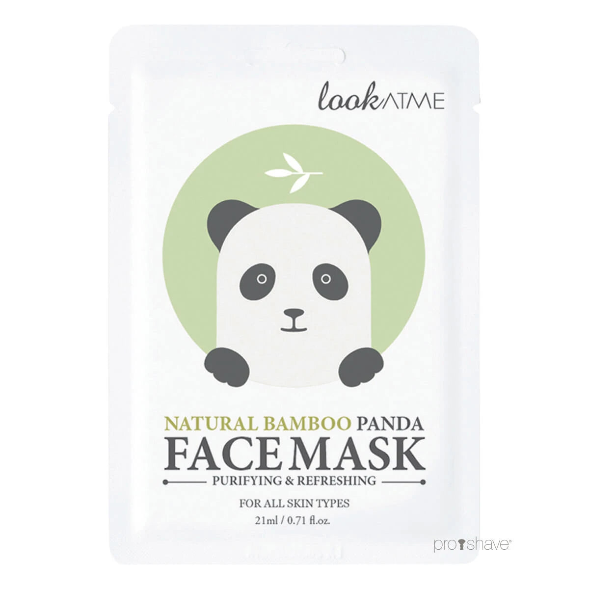 Ansiktsmask, Panda, Naturlig bambu, NOTE DATE*