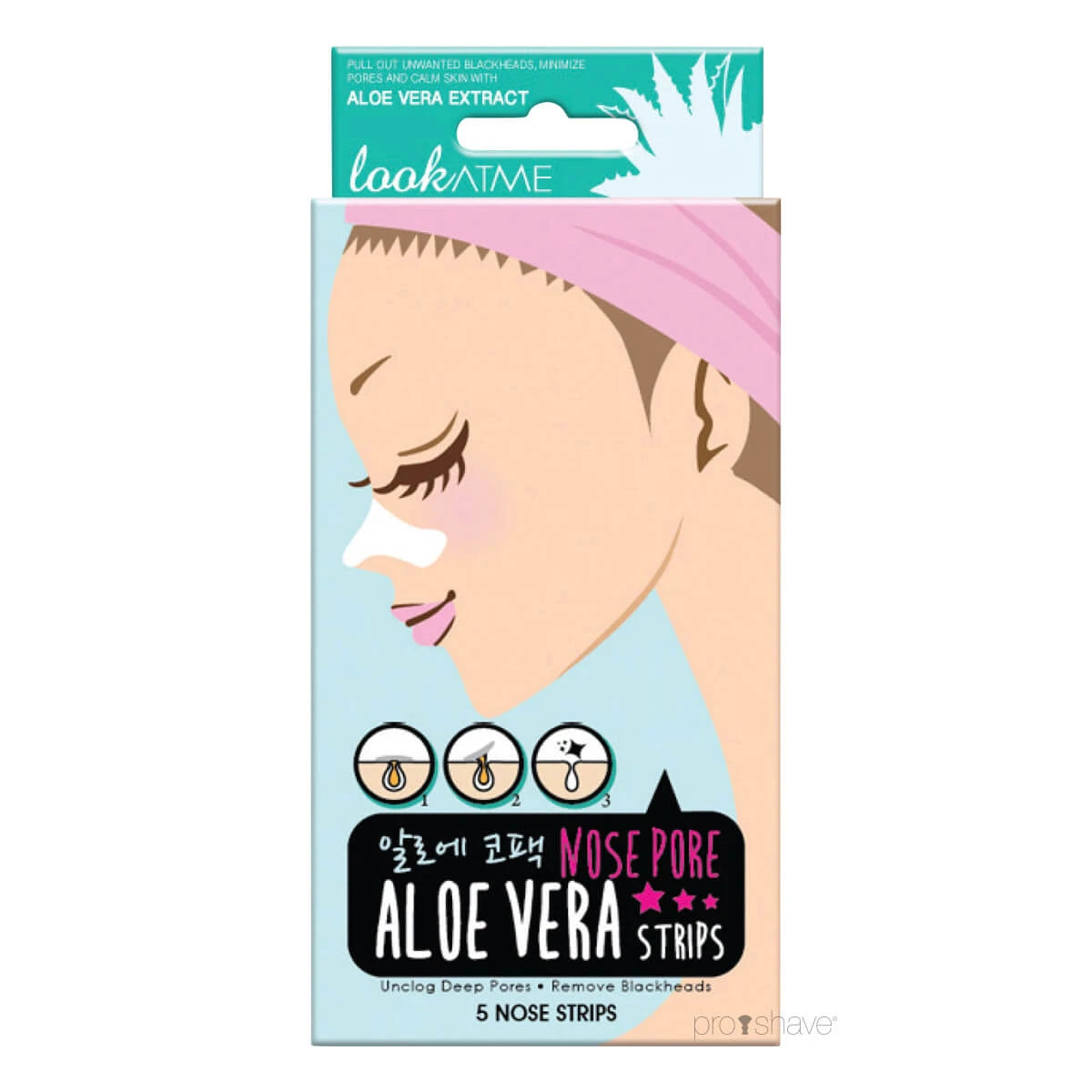 Nose Pore Strips, Aloe Vera, 5 st, OBSERVERA DATUM*.