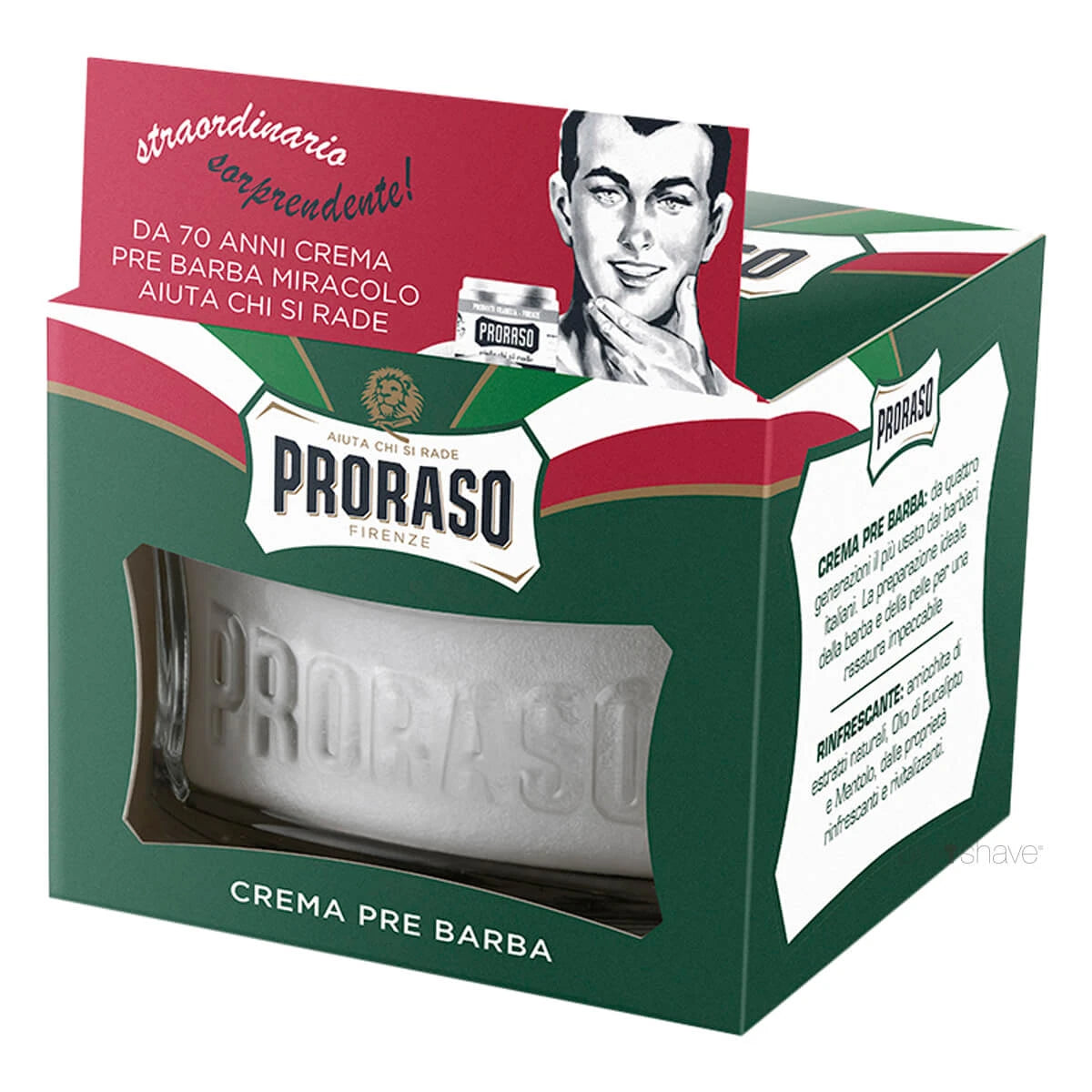Pre-shave Cream - Refresh, Eucalyptus & Menthol, 100 ml.