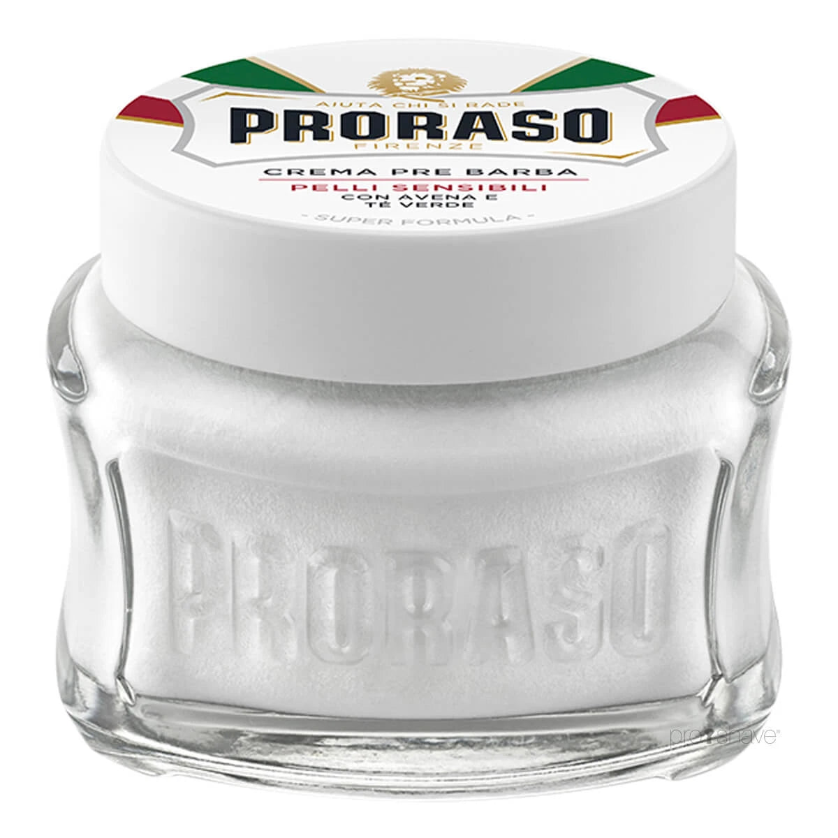 Pre-shave Cream - Sensitive, Grönt te & havre, 100 ml.