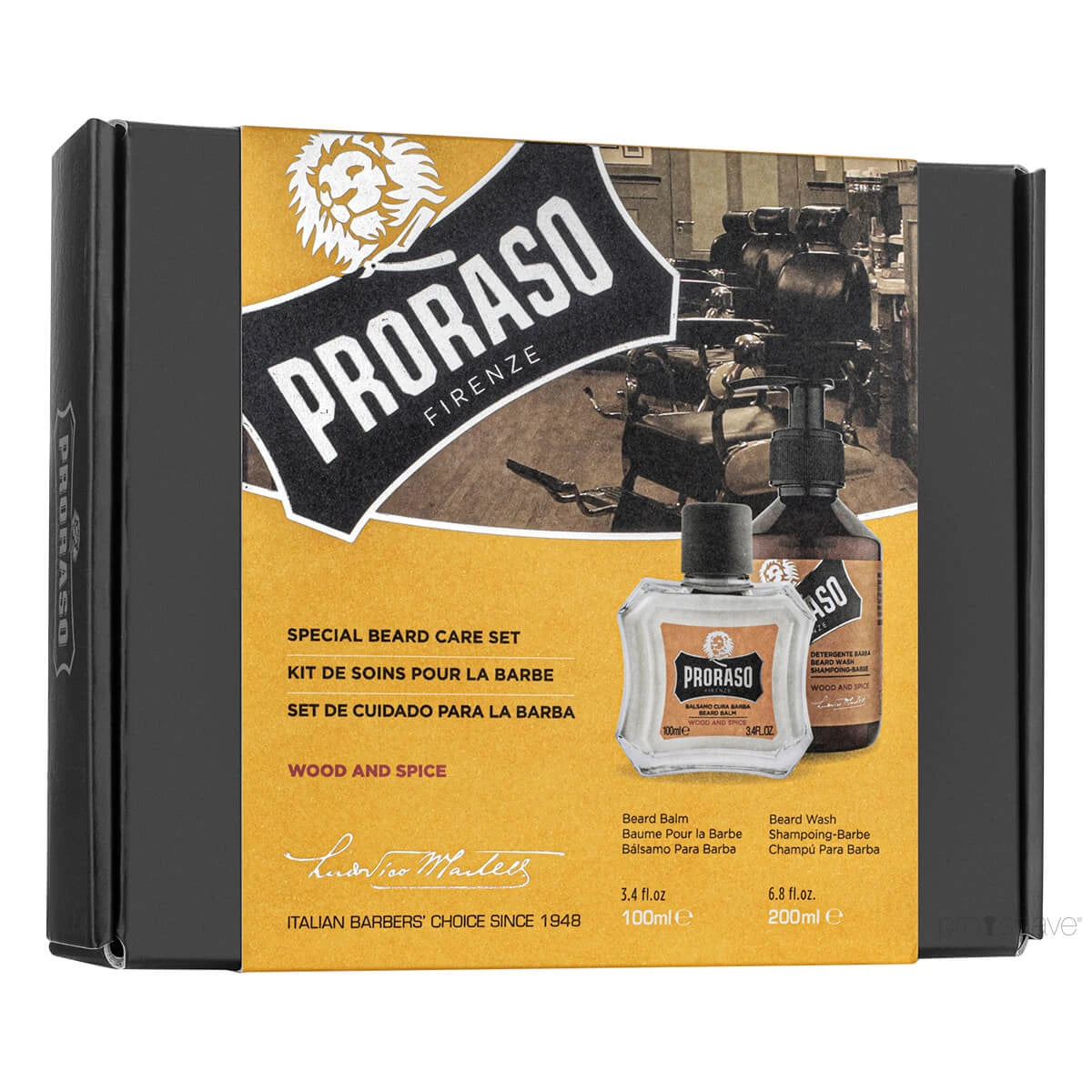 Presentaskar, Duo Pack, Skäggschampo & Skäggbalm, Wood & Spice