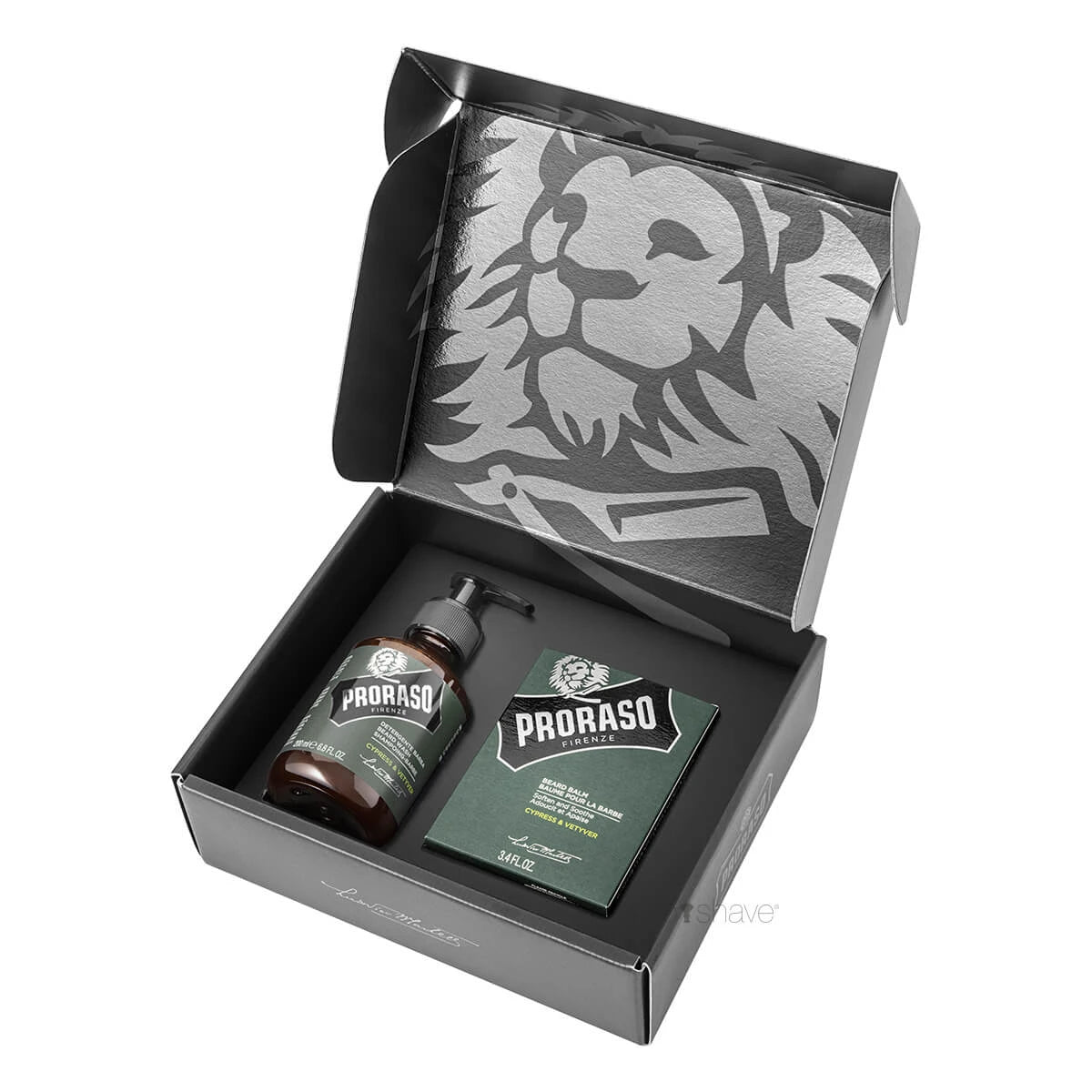 Presentask, Duo Pack, Skäggschampo & Skäggbalm, Cypress & Vetiver