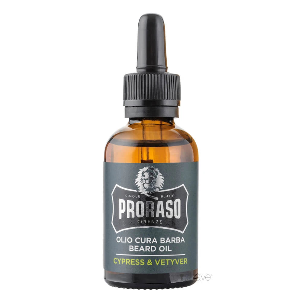 Skäggolja, Cypress & Vetiver, 30 ml.
