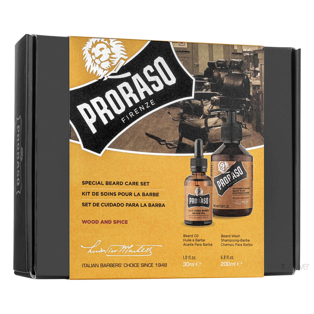 Presentaskar, Duo Pack, Skäggschampo & Skäggolja, Wood & Spice