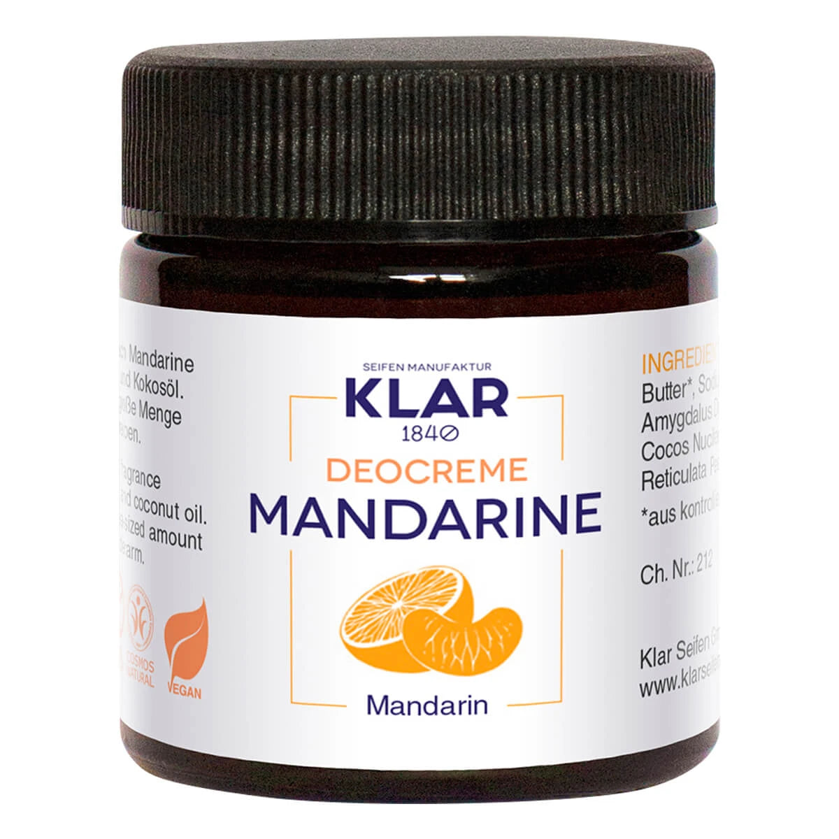 Deodorant Cream, Mandarin, 30 ml