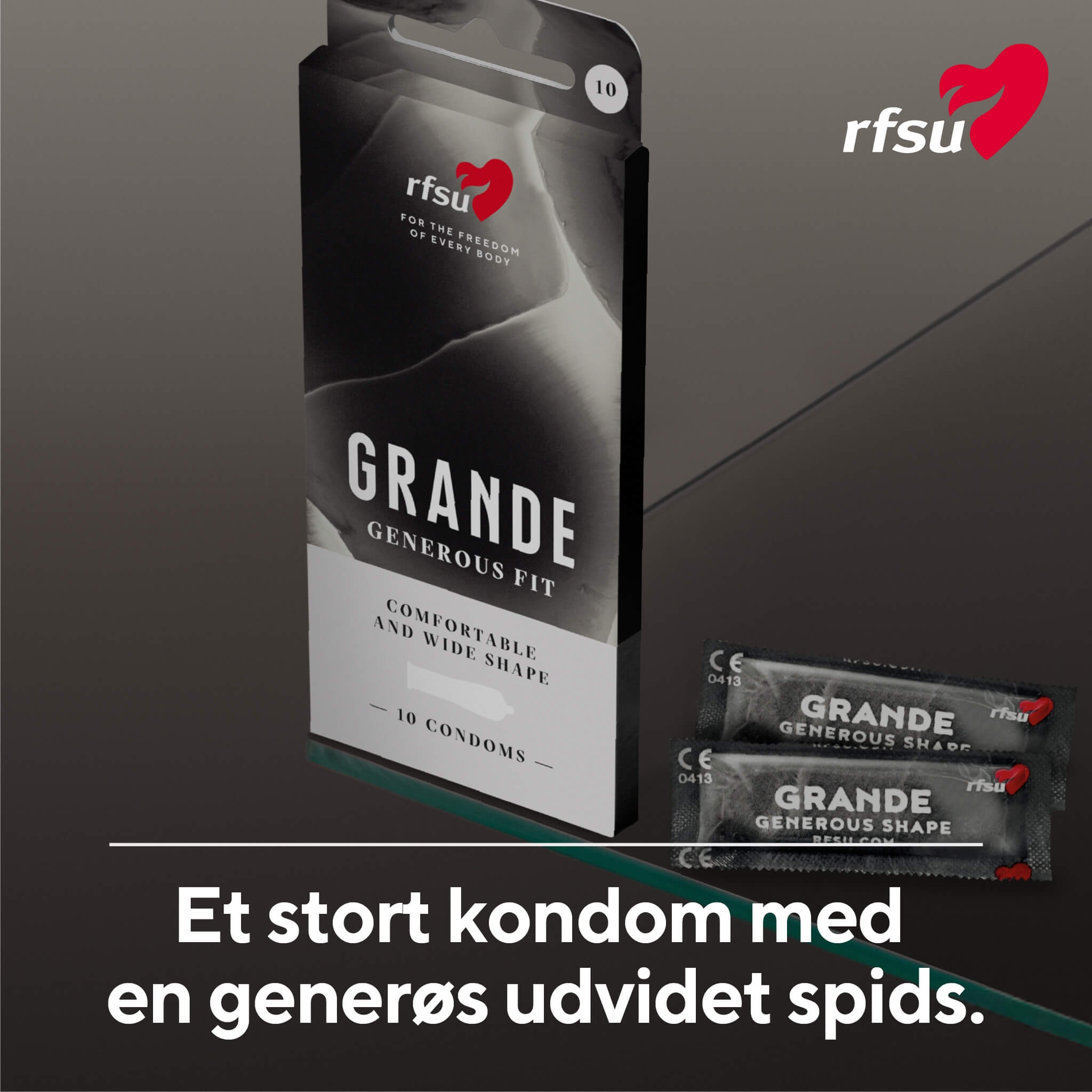 Grande-kondomer, 10 st.