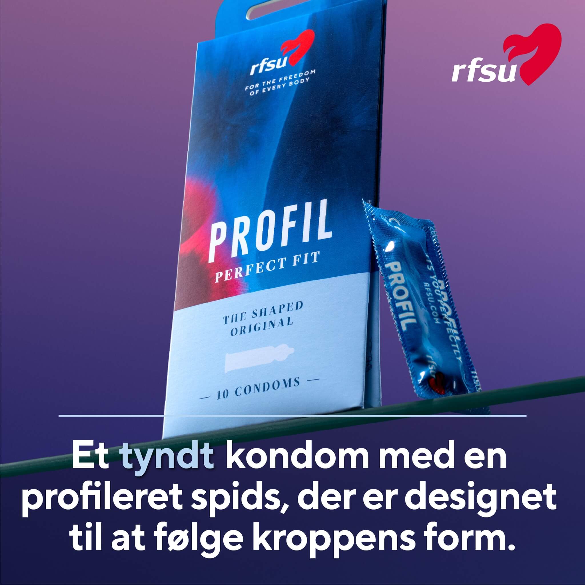 Profil-kondomer, 10 st.