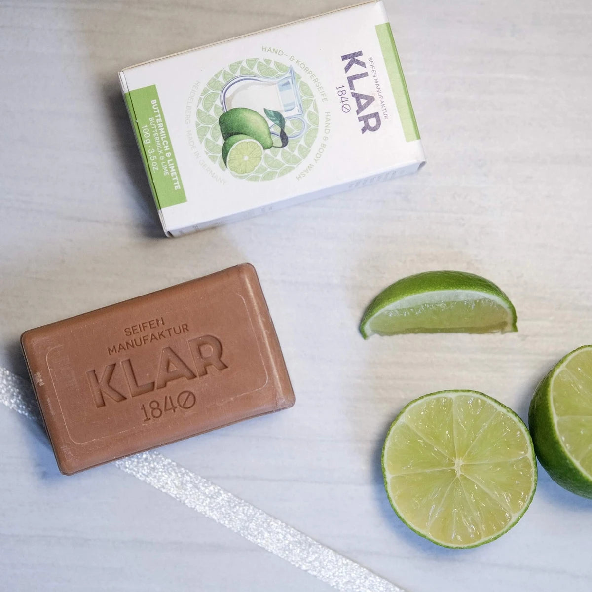 Tvål, Kärnmjölk & Lime, 100 gr.