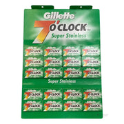 7 O'Clock Super Stainless Rakblad, Grön, 1 bar, 20x5 st (100 st)