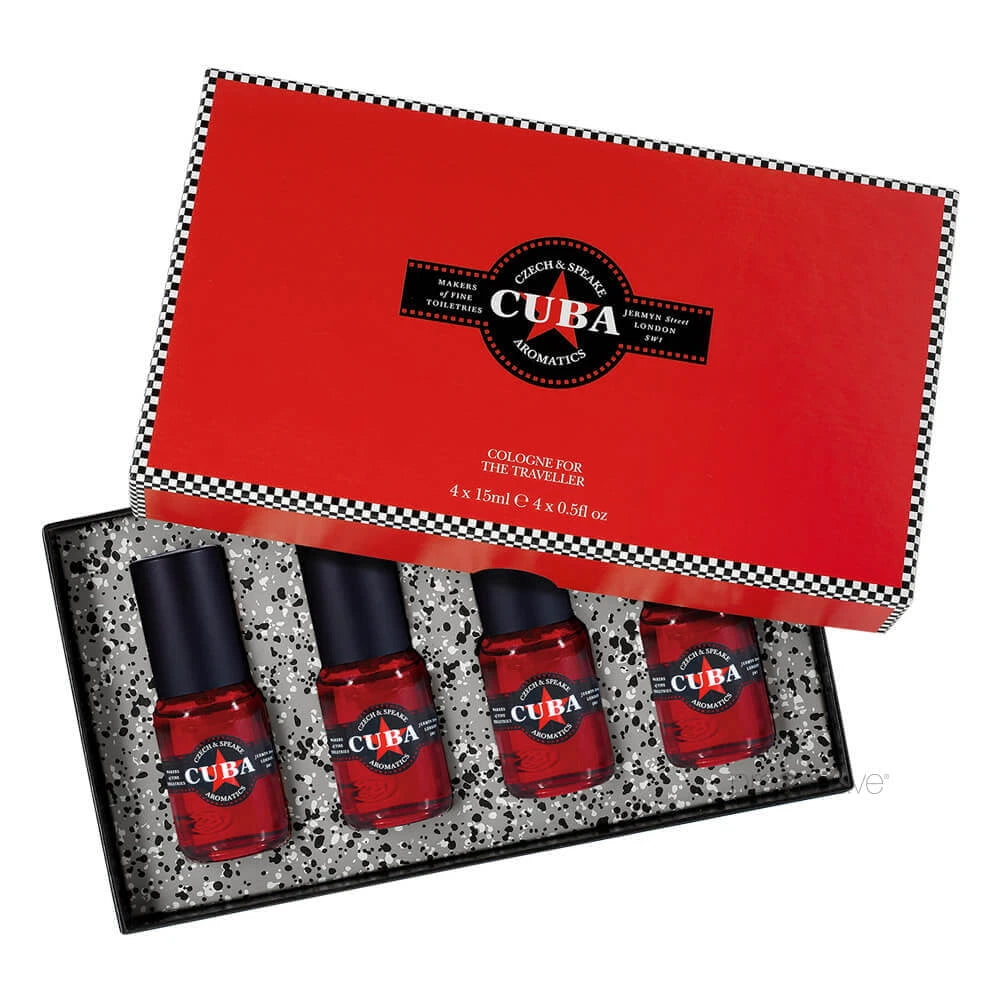 Cuba, Cologne For The Traveller, 4 x 15 ml.