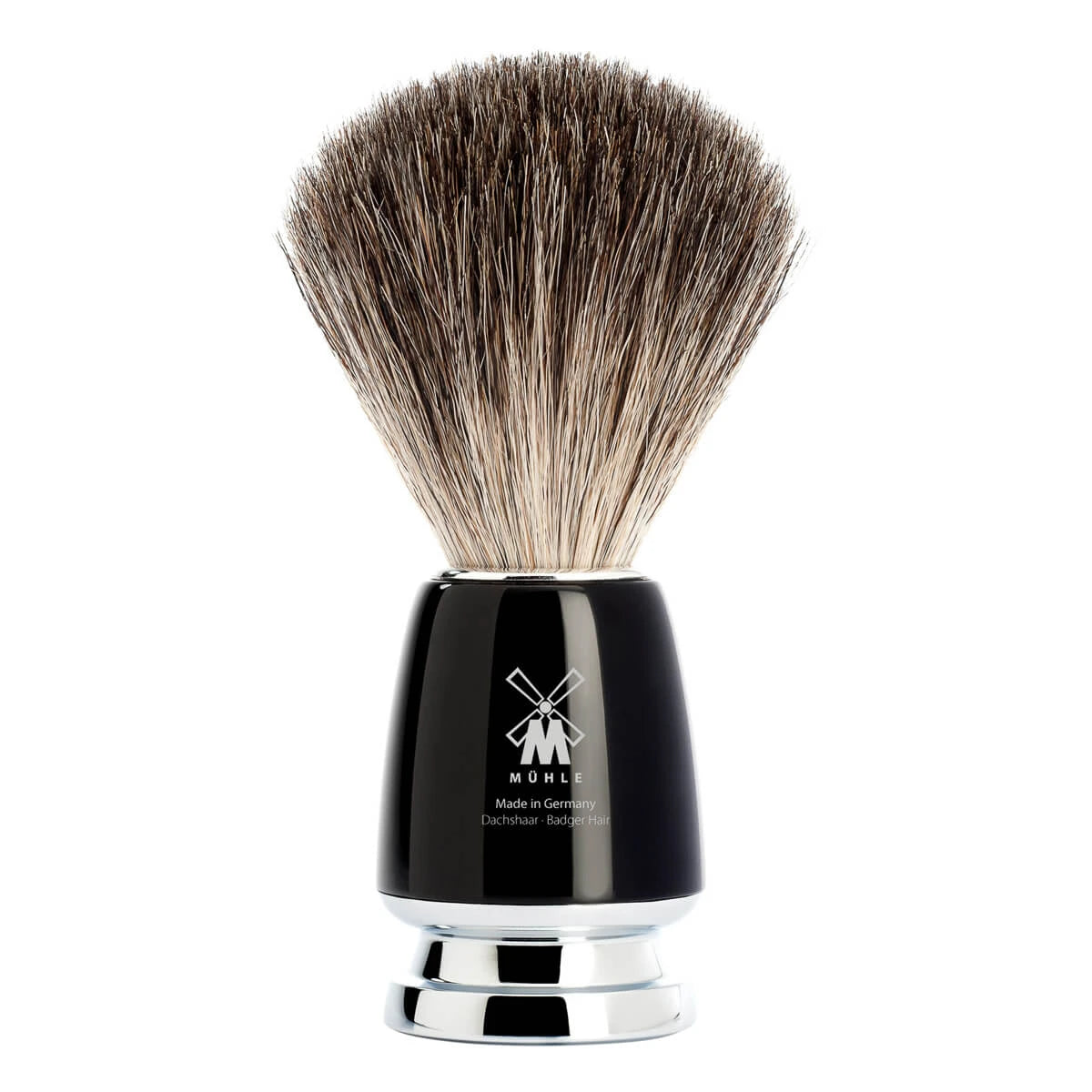 Pure Badger Rakborste, 21 mm, Rytmo, svart harts