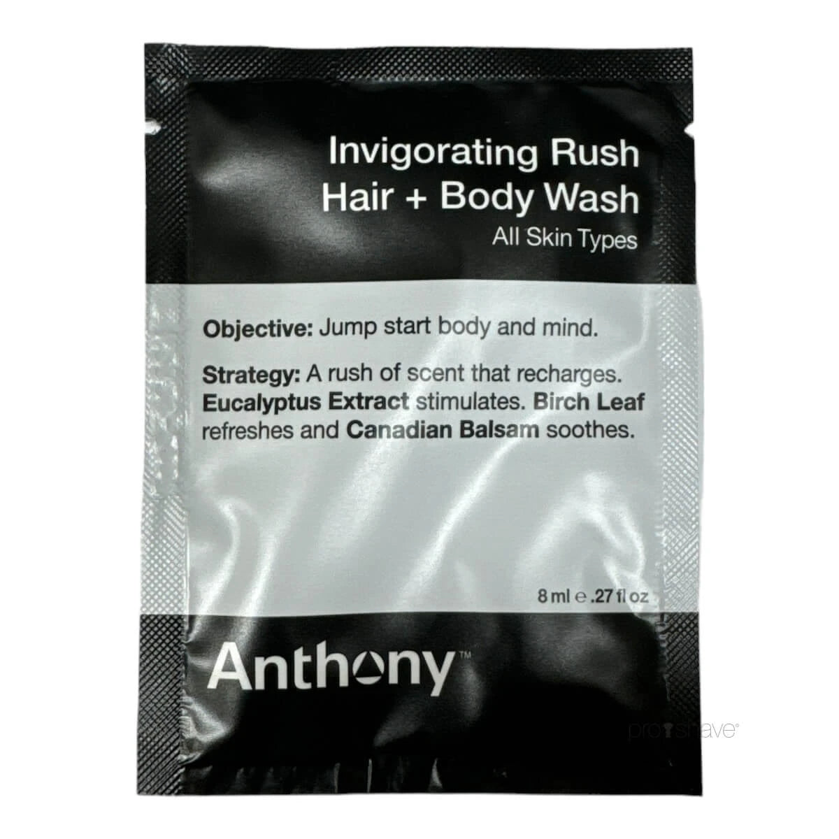 Invigorating Rush hår- och kroppstvätt, Prover, 8 ml.