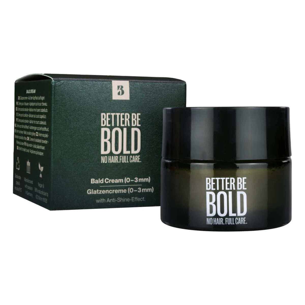Återfuktande Bald Cream (0-3 mm.) - Matt Effect, 50 ml.