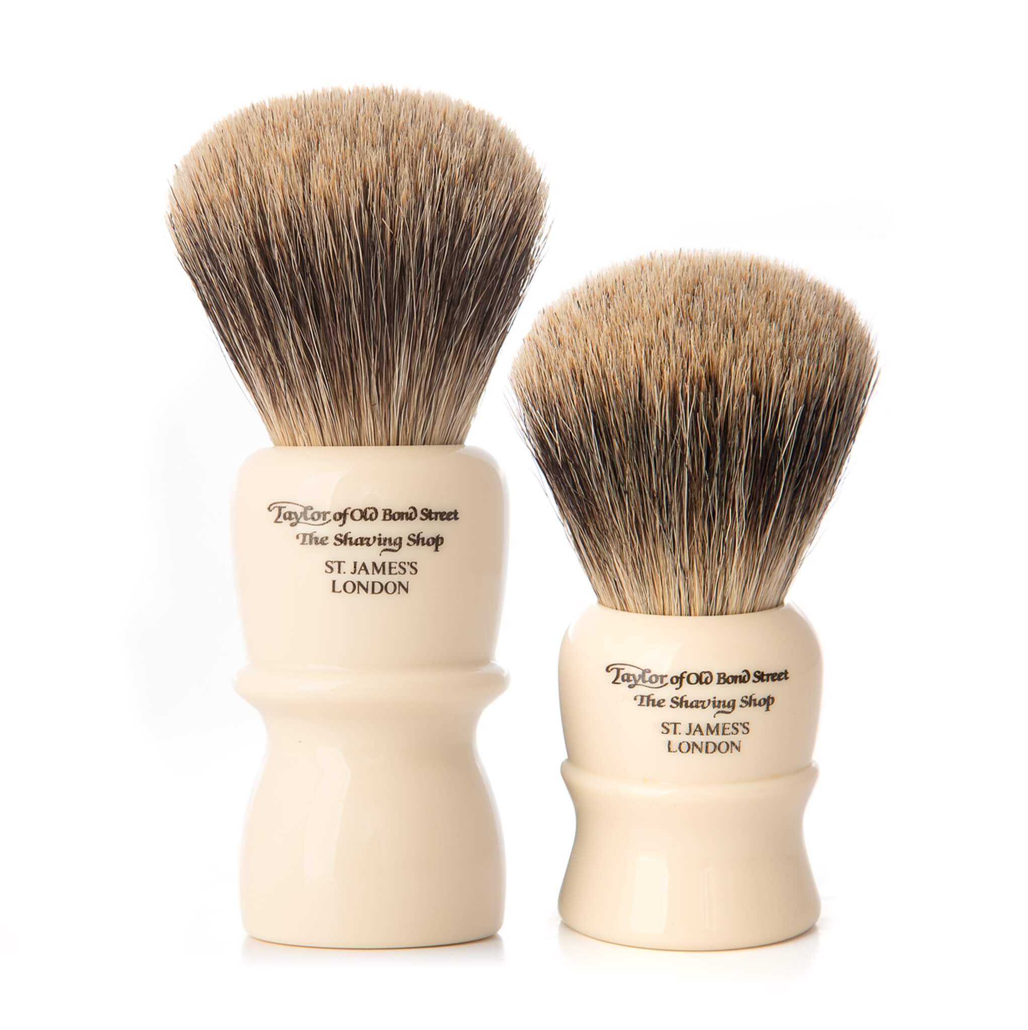 Rakborste, Pure Badger, Classic, XL, Tall, Ivory