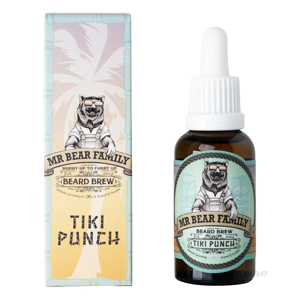 Skäggolja, Beard Brew Oil, Tiki Punch, 30 ml.